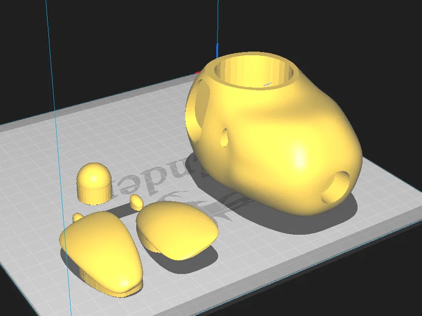 Chậu cây Snoopy phối màu độc đáo - Mô hình in 3D trang trí - Image 3