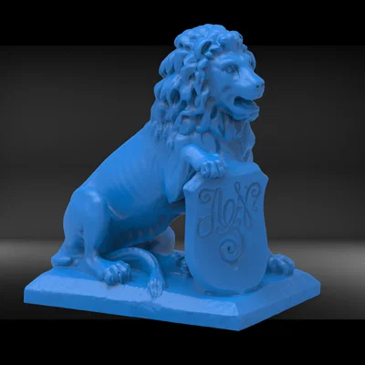 Chateau Lion – Tượng sư tử kèm khiên huy hiệu