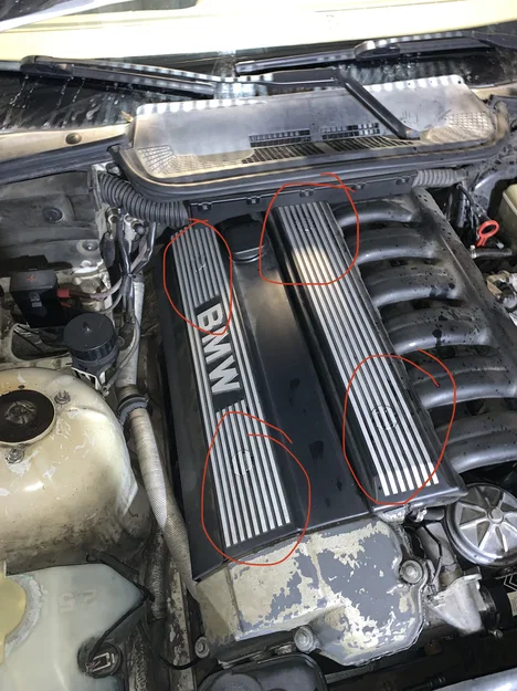 Nắp chụp ốc/bolt nắp máy cho BMW E36 (Engine cover bolt caps) - Image 3