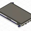 Mô hình 3D màn hình LCD 7 inch Waveshare thiết kế trên Fusion 360 - Thumbnail 1