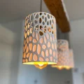 Mẫu Chụp Đèn 3D Hình Trụ Tổ Ong Độc Đáo Cho Không Gian Sống - Thumbnail 1