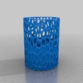 Mẫu Chụp Đèn 3D Hình Trụ Tổ Ong Độc Đáo Cho Không Gian Sống - Thumbnail 2