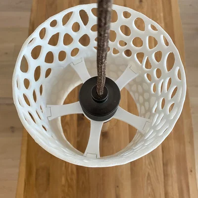 Mẫu Chụp Đèn 3D Hình Trụ Tổ Ong Độc Đáo Cho Không Gian Sống