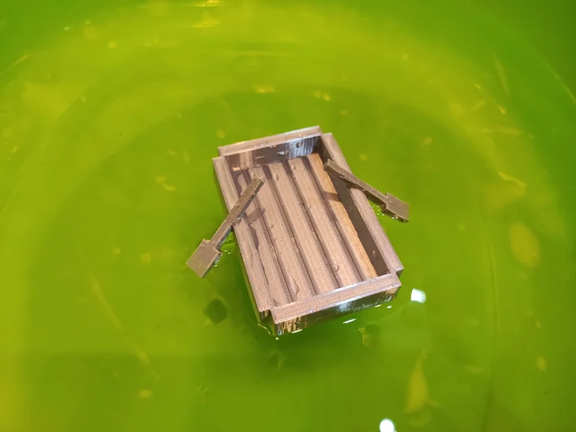 Mô hình thuyền gỗ Minecraft (Minecraft Boat) in 3D cực xinh - Image 1