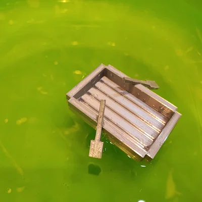 Mô hình thuyền gỗ Minecraft (Minecraft Boat) in 3D cực xinh