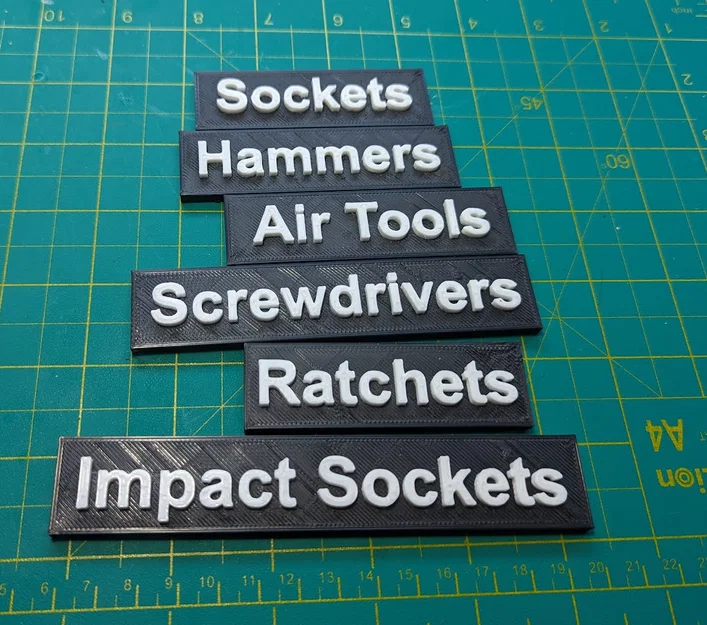 Nhãn Ngăn Kéo Tủ Đồ Nghề (Toolbox Drawer Labels) - Image 1