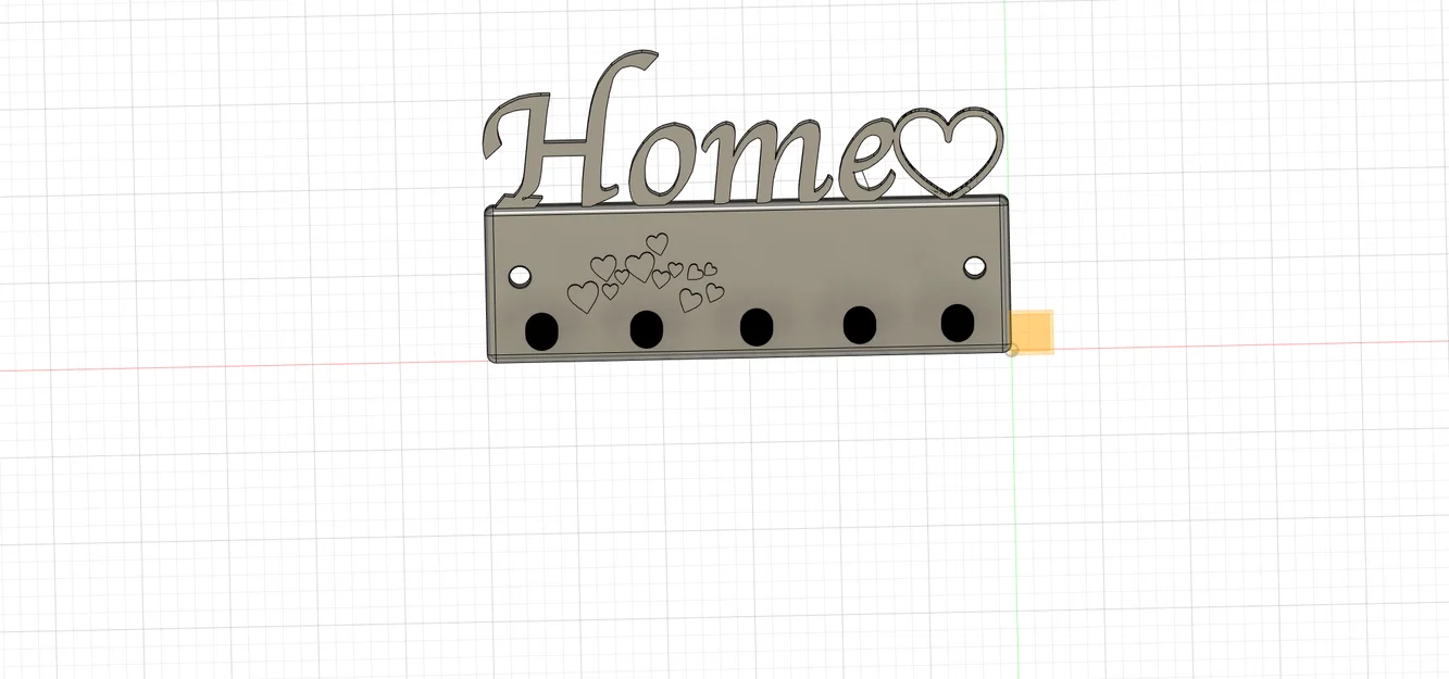 Móc treo chìa khóa 3D hình chữ Home trang trí tinh tế cho tổ ấm - Image 3
