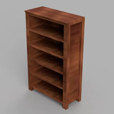 Mô hình tủ sách thu nhỏ cho nhà búp bê (Bookcase) - File in 3D