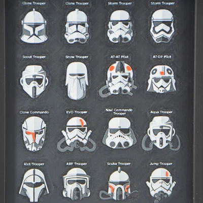 Mũ Trooper Star Wars (HueForge single plate)