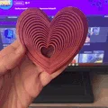 Trái tim fidget Valentine - Print in place - Thumbnail 1