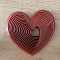 Trái tim fidget Valentine - Print in place - Thumbnail 2