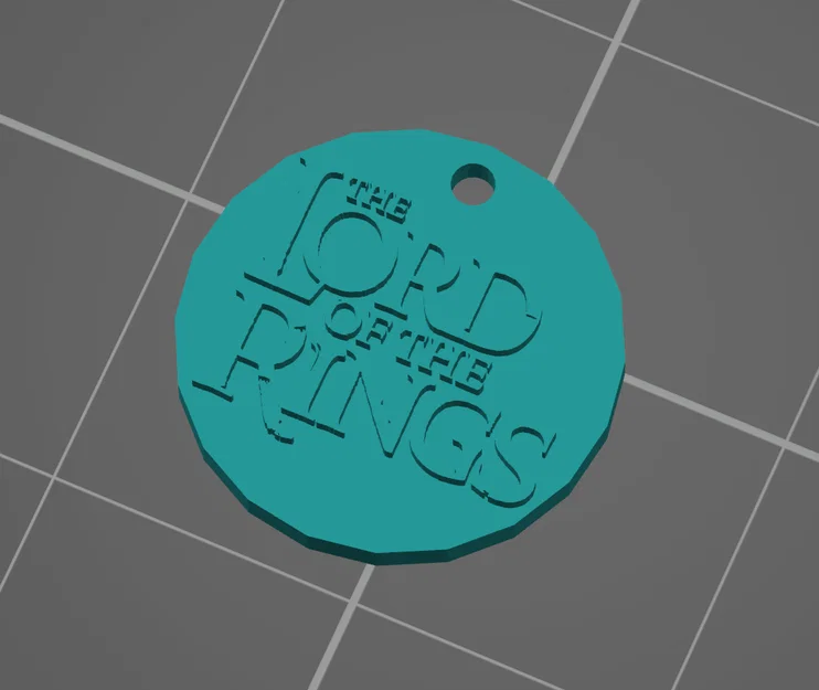 Móc khóa The Lord of the Rings (Chúa tể những chiếc nhẫn) - File in 3D - Image 2
