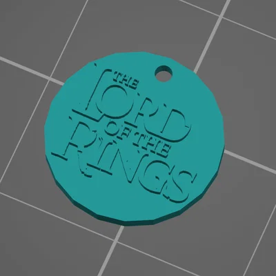 Móc khóa The Lord of the Rings (Chúa tể những chiếc nhẫn) - File in 3D