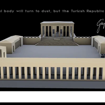 Mô hình in 3D lăng mộ ANITKABIR