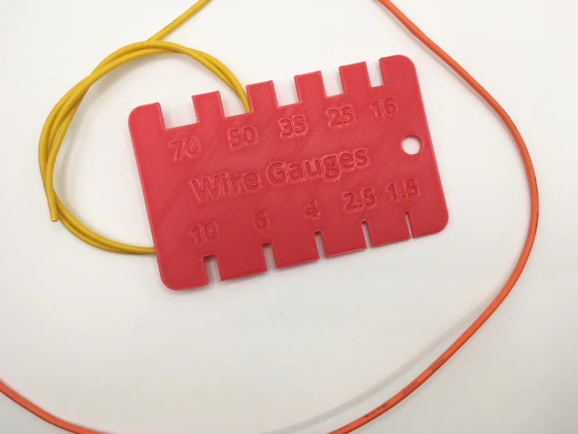Thước đo tiết diện dây điện (Wire Gauge) tiện lợi in 3D - Image 1