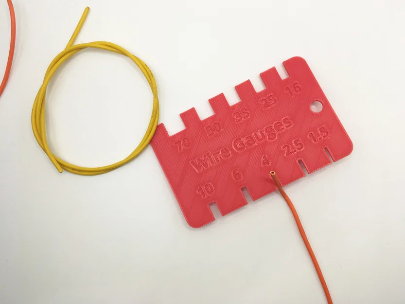 Thước đo tiết diện dây điện (Wire Gauge) tiện lợi in 3D - Image 2