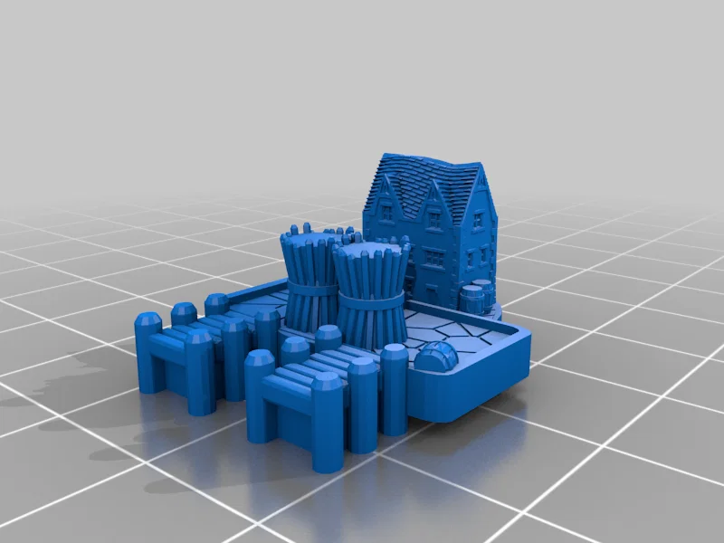 Mô hình Cảng lúa mì (Catan Port) in 3D cho Board Game - Image 1