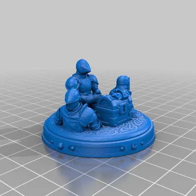 Mô hình 3D Cúp Quân đội lớn nhất (Largest Army) cho Catan