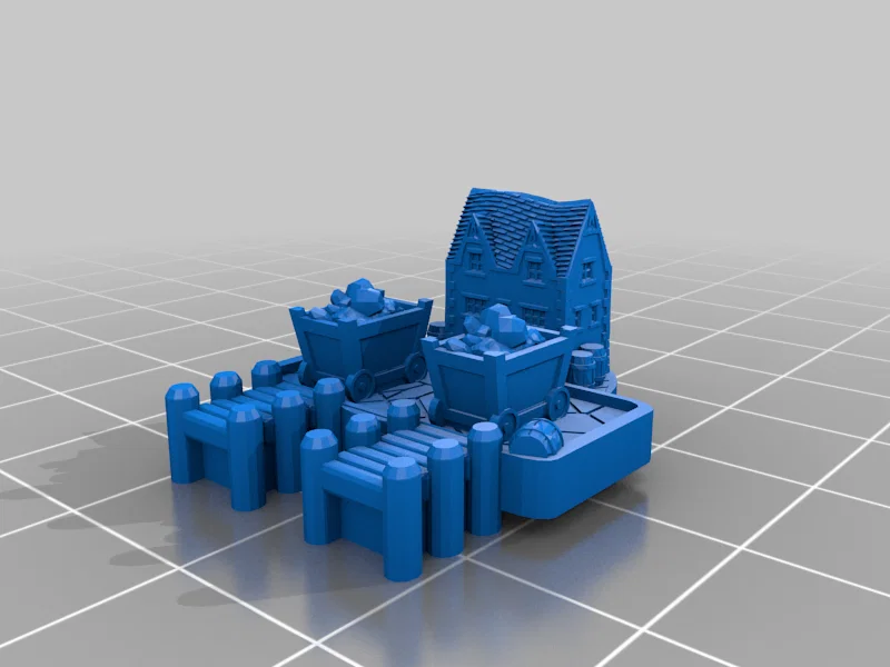 Mô hình cảng quặng (Ore Port) 3D cho Board Game Settlers of Catan - Image 1