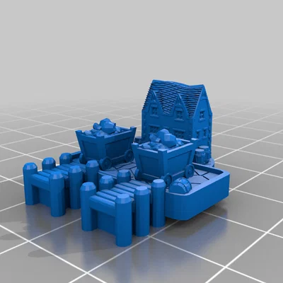 Mô hình cảng quặng (Ore Port) 3D cho Board Game Settlers of Catan