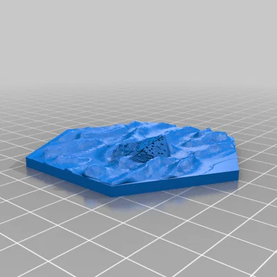 Mô hình ô sa mạc kèm kim tự tháp cho bàn cờ Settlers of Catan 3D