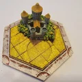 Mô hình 3D ô tài nguyên ngũ cốc kèm lâu đài cho Settlers of Catan - Thumbnail 1