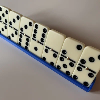 Khay Đứng Domino Họa Tiết Lục Giác 7 Khe (In 3D)