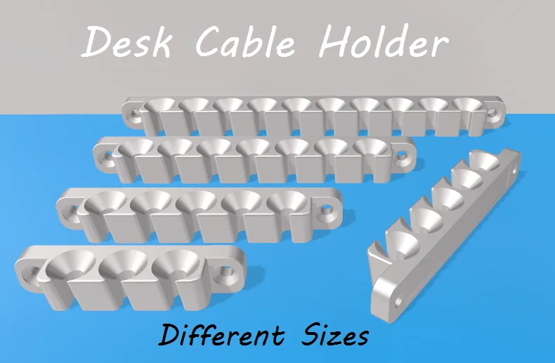 Giá đỡ dây cáp để bàn (Cable Organizer) - Gọn gàng, dễ in - Image 1