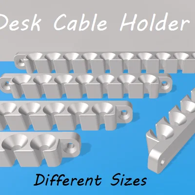 Giá đỡ dây cáp để bàn (Cable Organizer) - Gọn gàng, dễ in