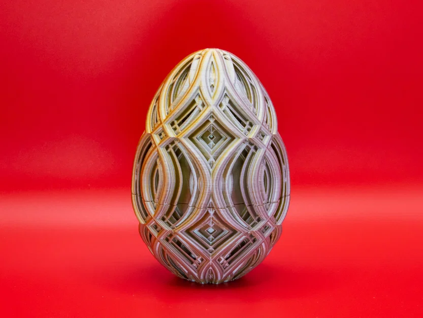 Trứng Phục Sinh Kính Vạn Hoa Gợn Sóng (Wavy Kaleidoscope Easter Egg) - Image 1