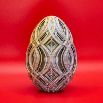 Trứng Phục Sinh Kính Vạn Hoa Gợn Sóng (Wavy Kaleidoscope Easter Egg)