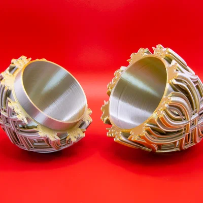 Trứng Phục Sinh Kính Vạn Hoa Gợn Sóng (Wavy Kaleidoscope Easter Egg)
