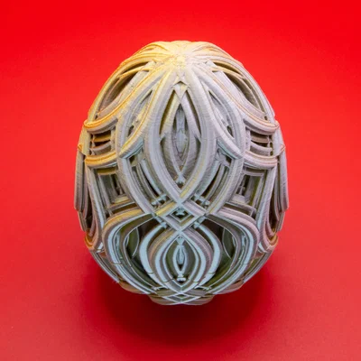 Trứng Phục Sinh Kính Vạn Hoa Gợn Sóng (Wavy Kaleidoscope Easter Egg)