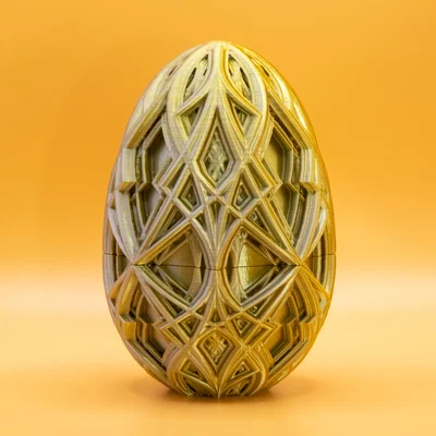 Trứng Phục Sinh Kaleidoscope Cong (Curvy Kaleidoscope Easter Egg)