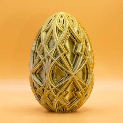 Trứng Phục Sinh Kaleidoscope Cong (Curvy Kaleidoscope Easter Egg)