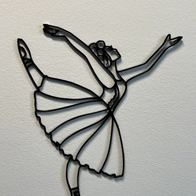 Mẫu tranh treo tường hình vũ công Ballerina nghệ thuật