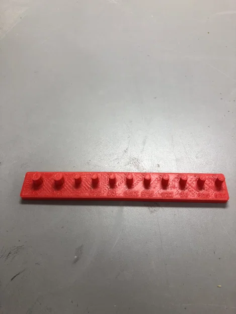 Khay sắp xếp đầu khẩu vặn ốc (SAE Socket Holder) in 3D gọn gàng - Image 3