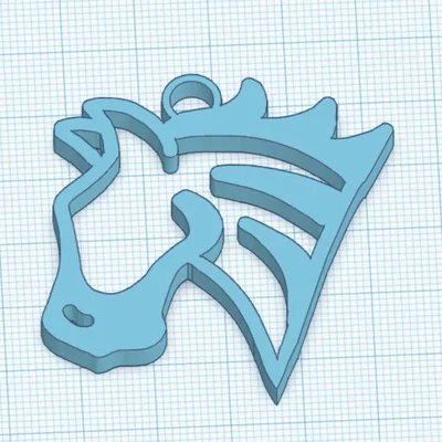 Móc khóa đầu ngựa in 3D - Thiết kế tối giản, tinh tế và đáng yêu