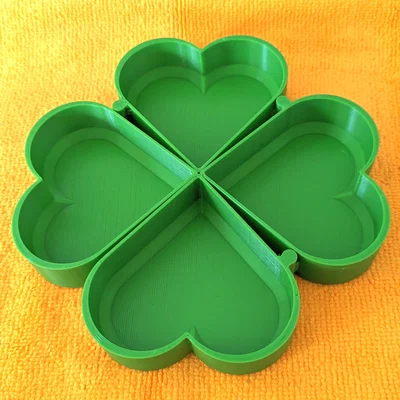 Khay Kẹo Hình Tim Cỏ Ba Lá (Heart Shamrock Candy Dishes)