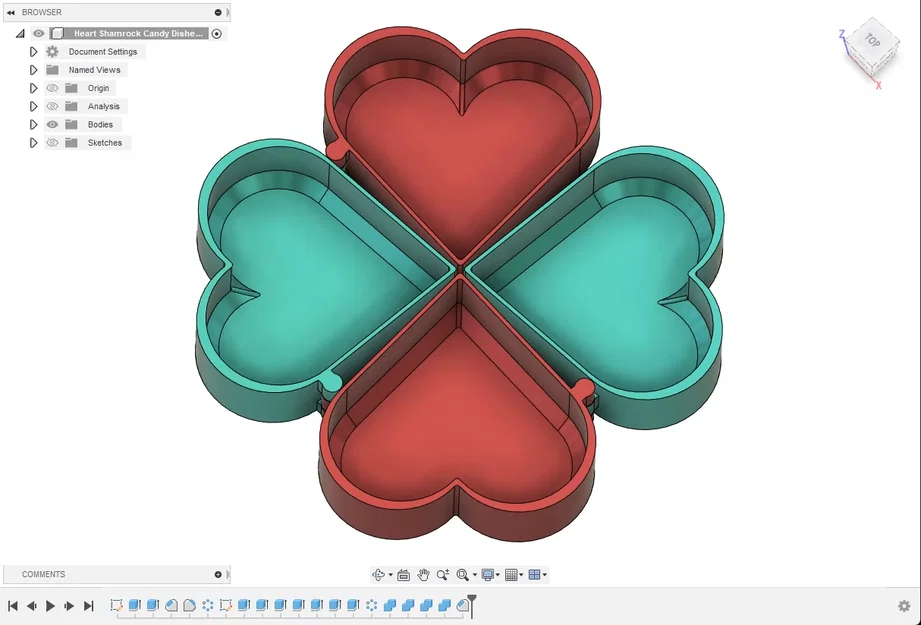 Khay Kẹo Hình Tim Cỏ Ba Lá (Heart Shamrock Candy Dishes) - Image 8
