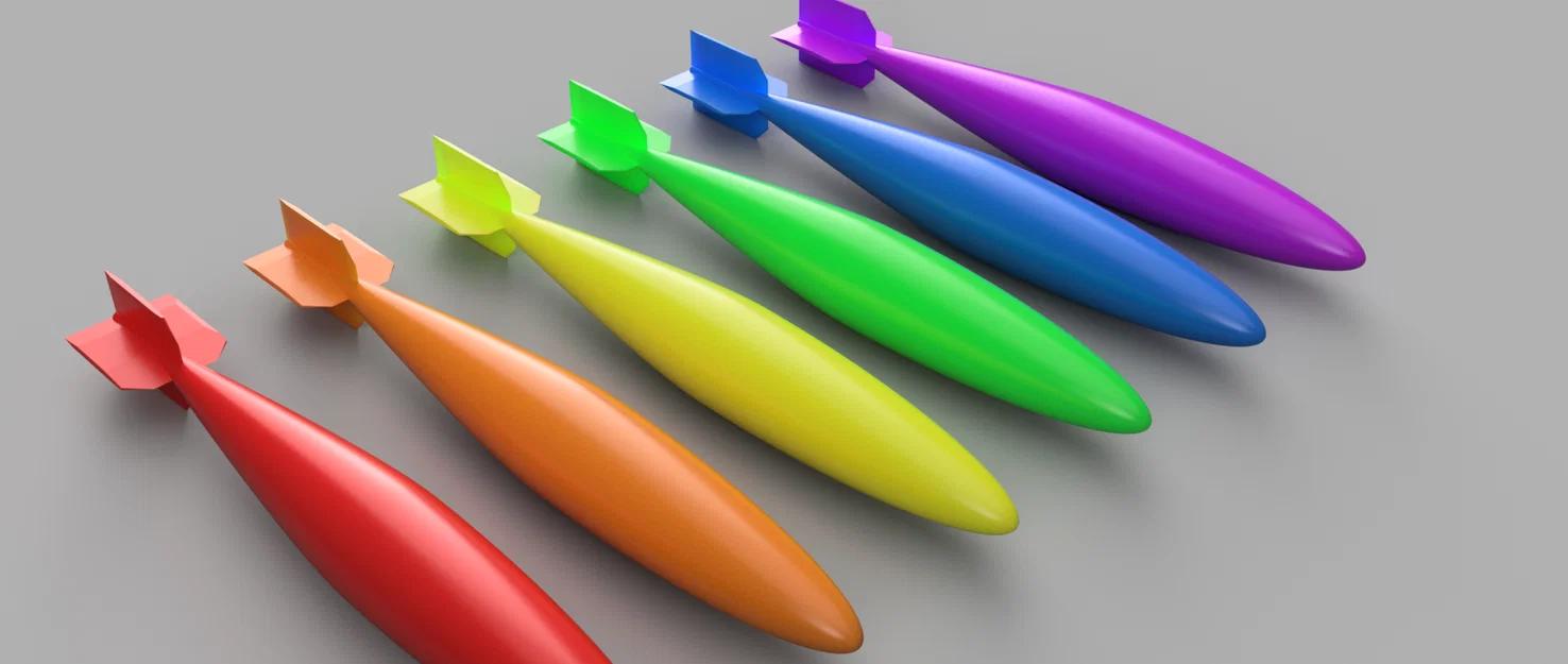 Mô hình đồ chơi ngư lôi (torpedo) in 3D cho hồ bơi - Image 1