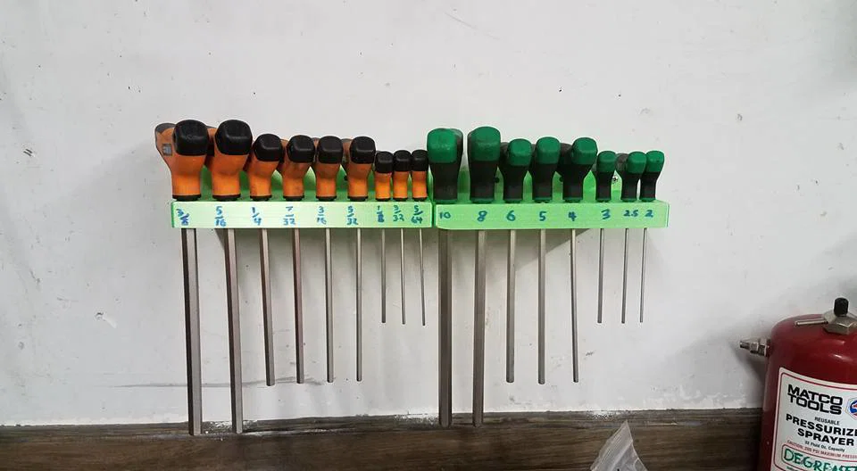 Kệ treo tường cho SAE T-Handle Allen Wrench Holder - Image 1