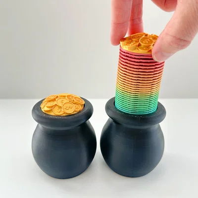 Pot of Gold Slinky (2 Sizes) – Nồi vàng lò xo (2 kích thước)