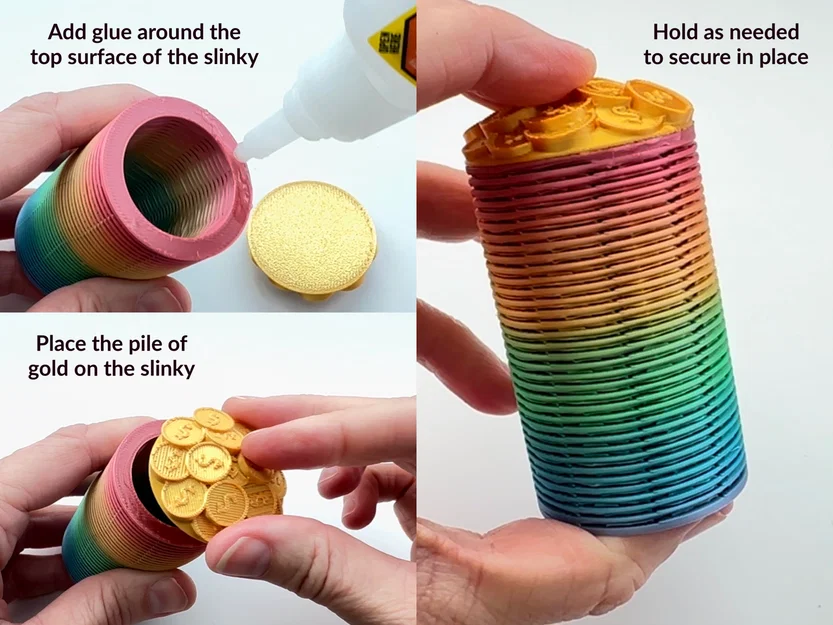 Pot of Gold Slinky (2 Sizes) – Nồi vàng lò xo (2 kích thước) - Image 8