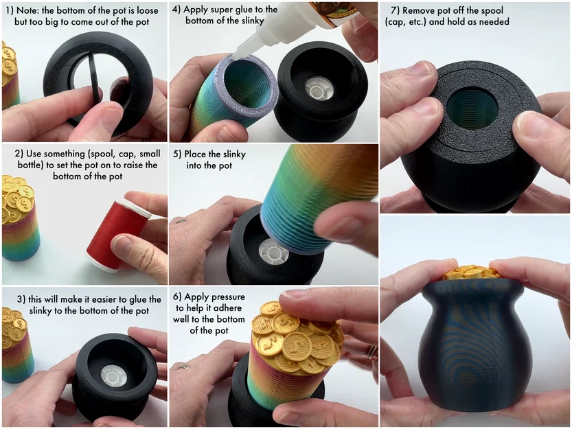 Pot of Gold Slinky (2 Sizes) – Nồi vàng lò xo (2 kích thước) - Image 9