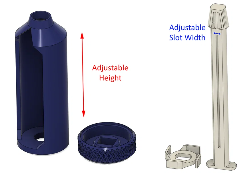 Bộ ép tuýp kem đánh răng ratchet (parametric chiều cao & bề rộng khe) - Image 1