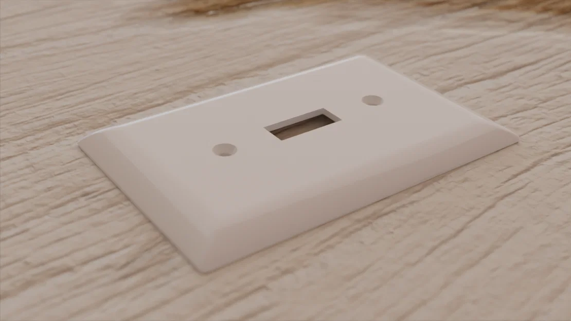 Ốp công tắc đèn 1 nút cỡ lớn (Oversized Single Light Switch Plate) - Image 1