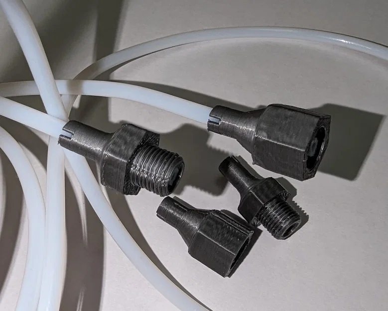 Fitting PC4-01 cho ống Bowden PTFE (male & female + gắn tường) - Image 1