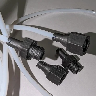 Fitting PC4-01 cho ống Bowden PTFE (male & female + gắn tường)