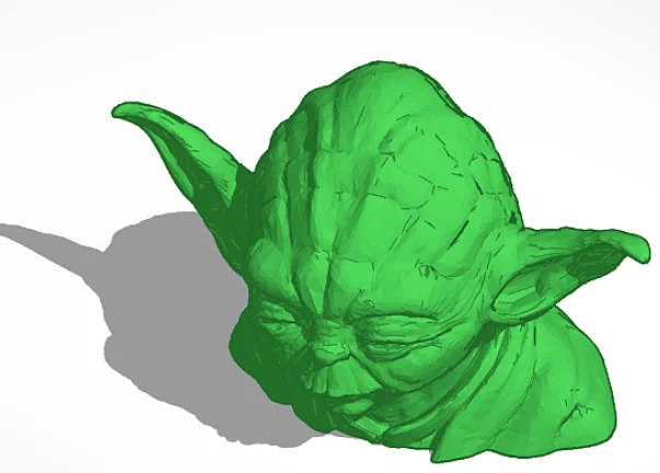 Mô hình 3D tượng bán thân Yoda - Nhân vật huyền thoại Star Wars - Image 1